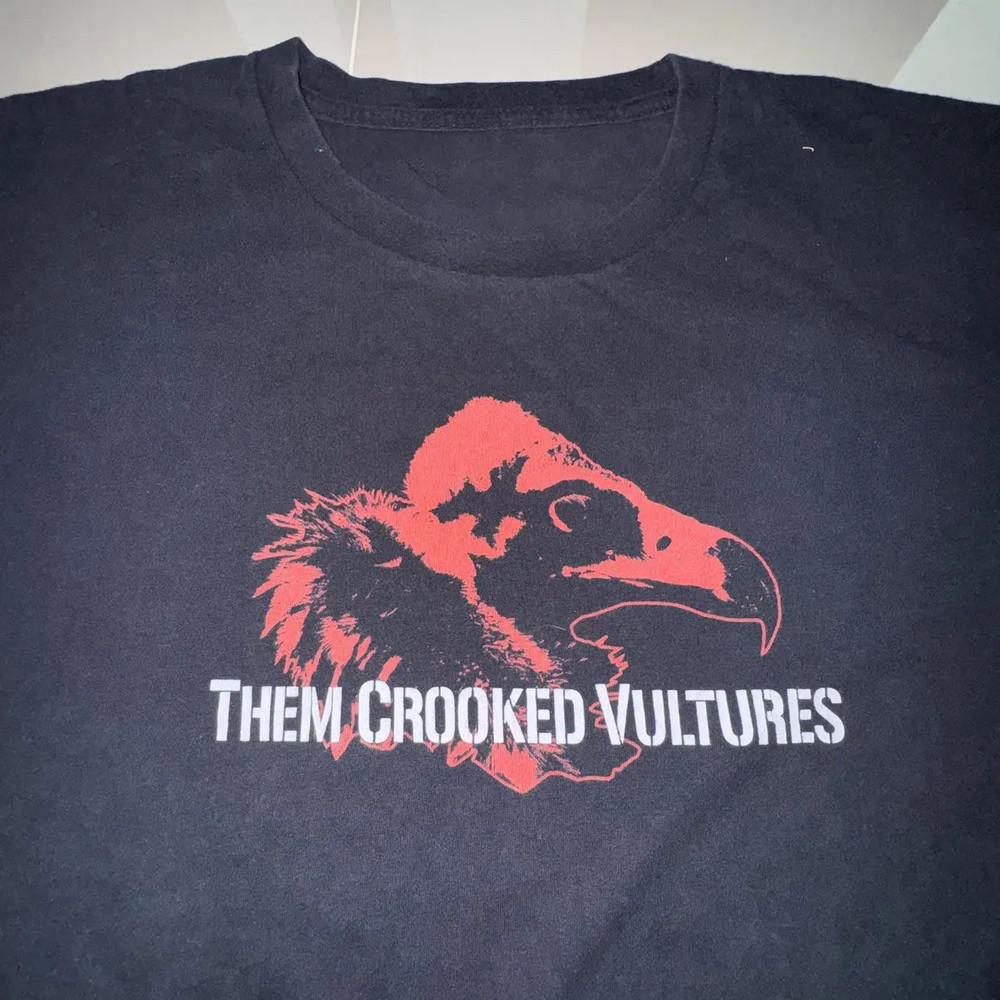 Them Crooked Vultures Подарок для друзей Черная футболка Хлопок RD161 Унисекс Футболка