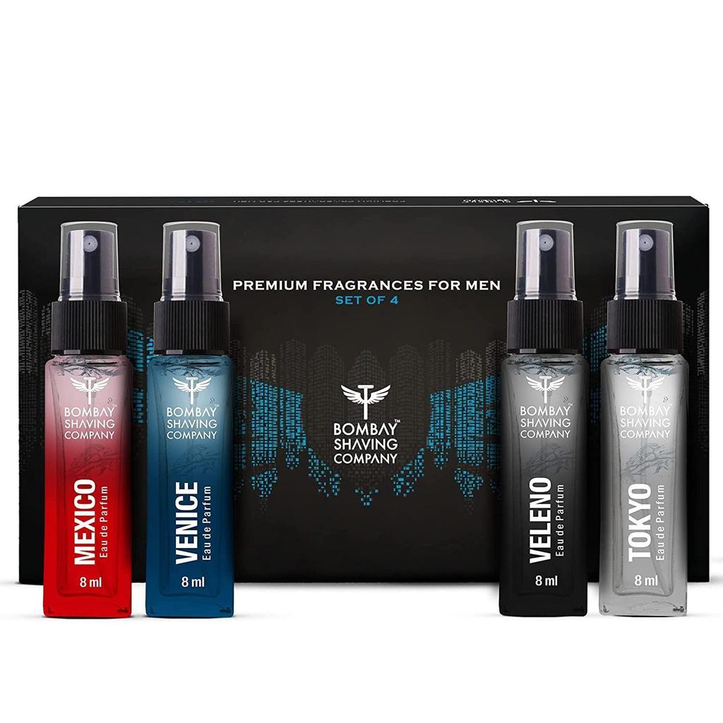 Bombay Shaving Company Perfume For Men | Premium Perfume Gift Set For Men - 8ml X 4 | Gift for Men
