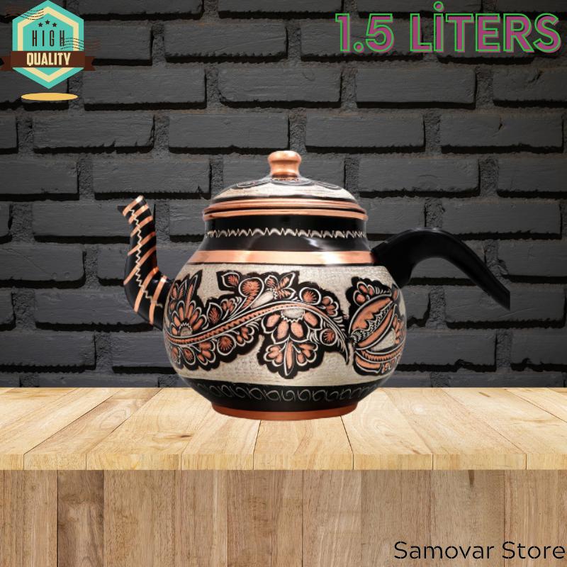 Copper Teapot Tea Services Teaware Tea Infuser Tea Ceremony Samovar Tea Strainer Turkish Antiques Infuser Kettle For Tea Brewing