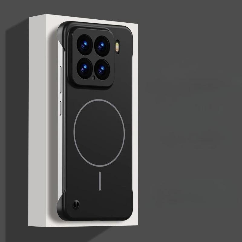 Для Magsafe безрамный противоударный чехол для Xiaomi 15Ultra 15 14 Pro 14Ultra матовый ультратонкий жесткий беспроводной зарядный магнитный чехол