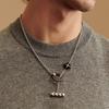 HERMES Medor XO Necklaces Men's Silver H100009FP