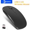 Ultra Thin Slim Wireless Mouse 2.4GHz Optical Mice with USB Receiver 1600DPI Gamer Office Quiet Mouse Ergonomic Design Mice for PC Laptop