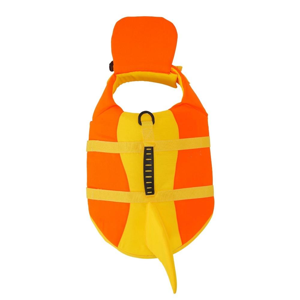Superior Buoyancy Pet Life Jacket Shark Shape Dog Swimming Suit Dog Life Vest Water Safety