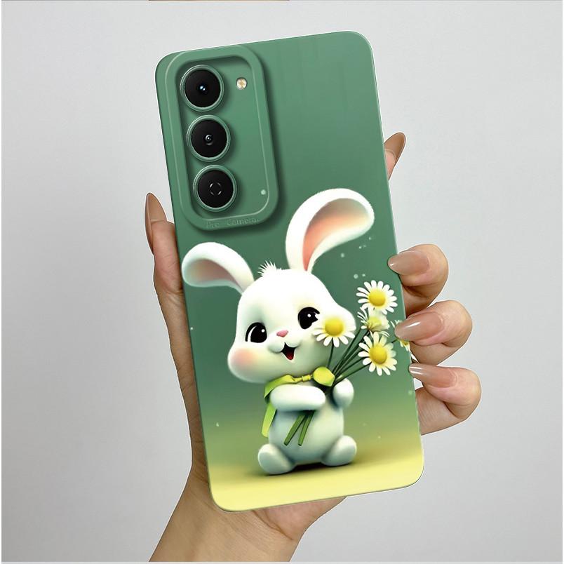 Чехол для Tecno Spark 40 Pro 40Pro+ Plus 4G Эстетичный Цветочный Чехол для Телефона Тонкий Жидкий Силикон Защита от Падений Мягкий Чехол