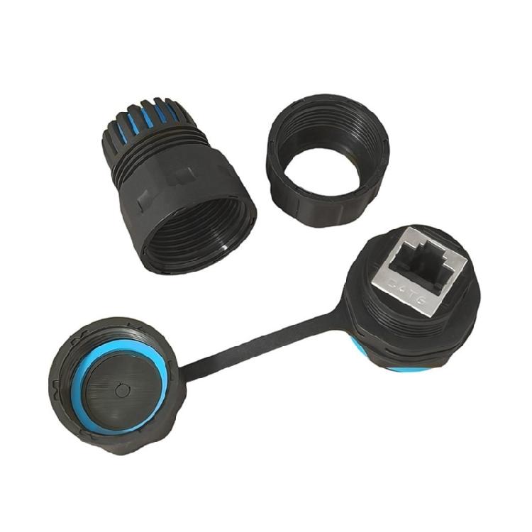 Экранированный M23 RJ45 Cat6 Соединитель-муфта С Легкой Сборкой Для Надежной Гигабитной Передачи Данных