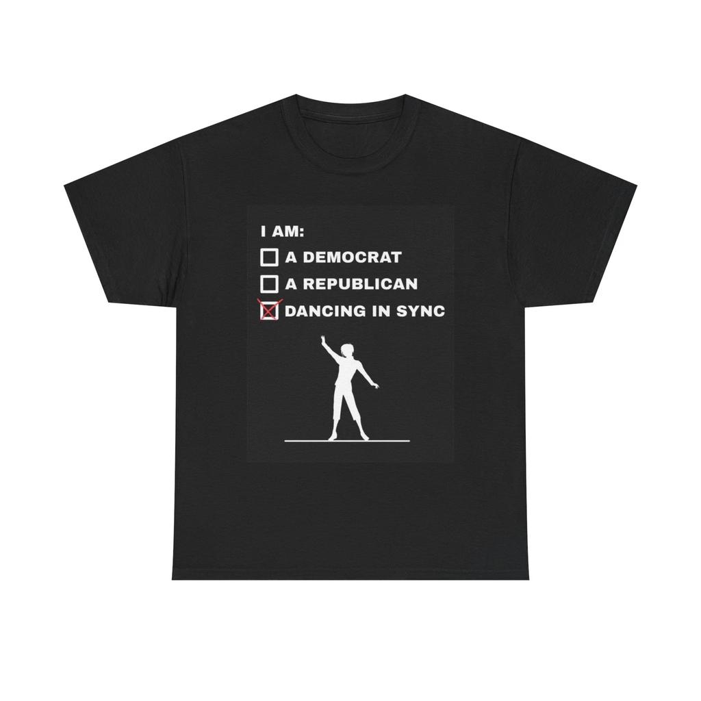 Men's and Women's T-shirts Dancing In Sync