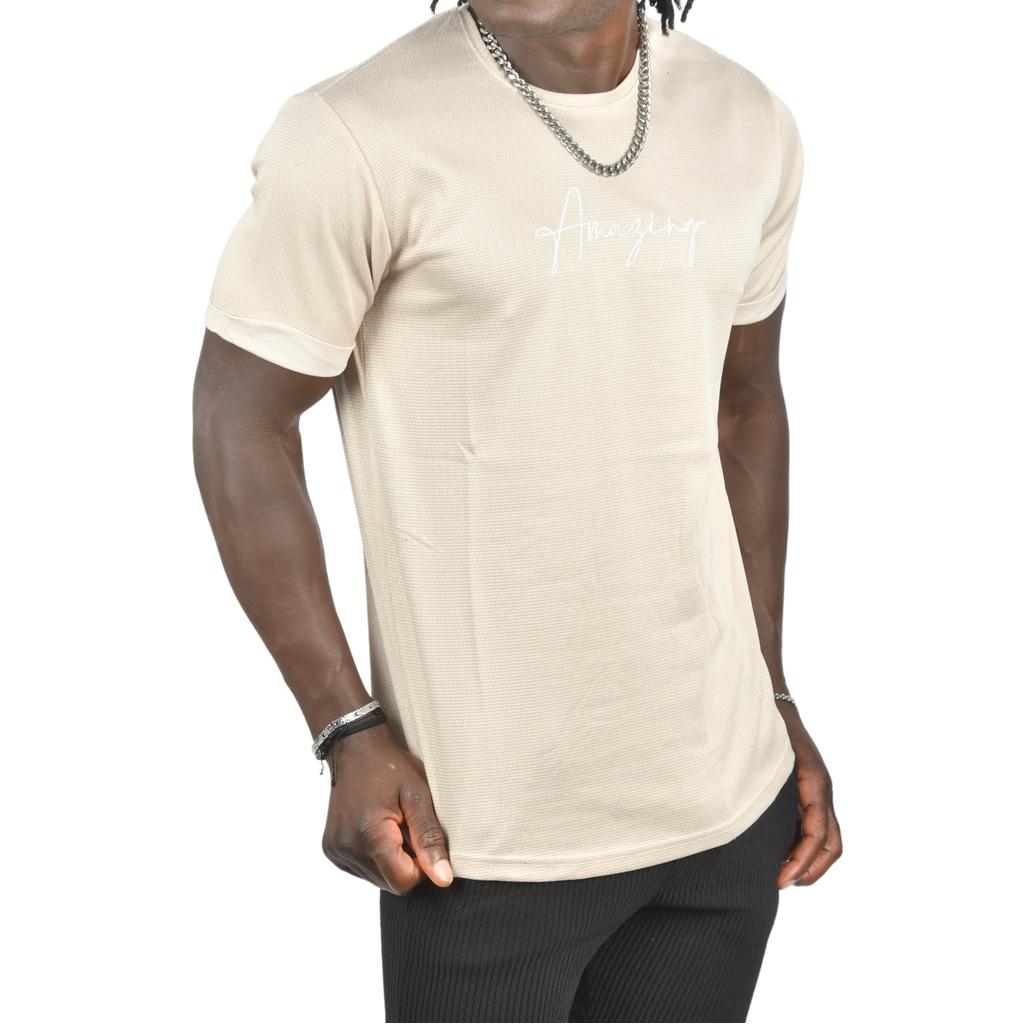 Футболка узкого кроя с двойными рукавами и надписью DeepSEA с рисунком спереди 2403213