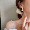 Серьги Charm Temperament, легкий роскошный дизайн, 1 пара, женские серьги с пряжкой, розовый искусственный жемчуг, мода