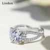 Классическое кольцо Lindon из медного сплава с цирконием, женские ювелирные изделия, свадебный подарок для вечеринки