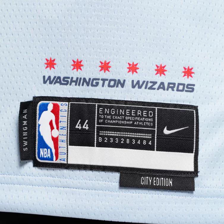 Nike Кайл Кузьма Washington Wizards 2024/25 Городская версия Мужская майка Nike Dri-FIT NBA Swingman FQ4364-407