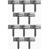 Set of 10 Anchors for Ultra-strong Aluminum Garden Edging | Garden Edging | Metal Garden Edging