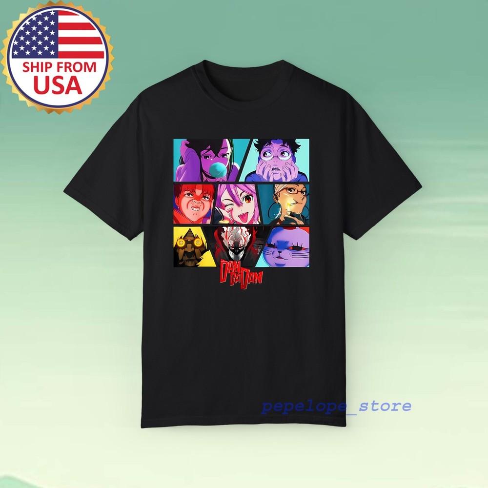 DandaDan Manga AnimeMen#039;s Black Size S5XL Unisex T-Shirt