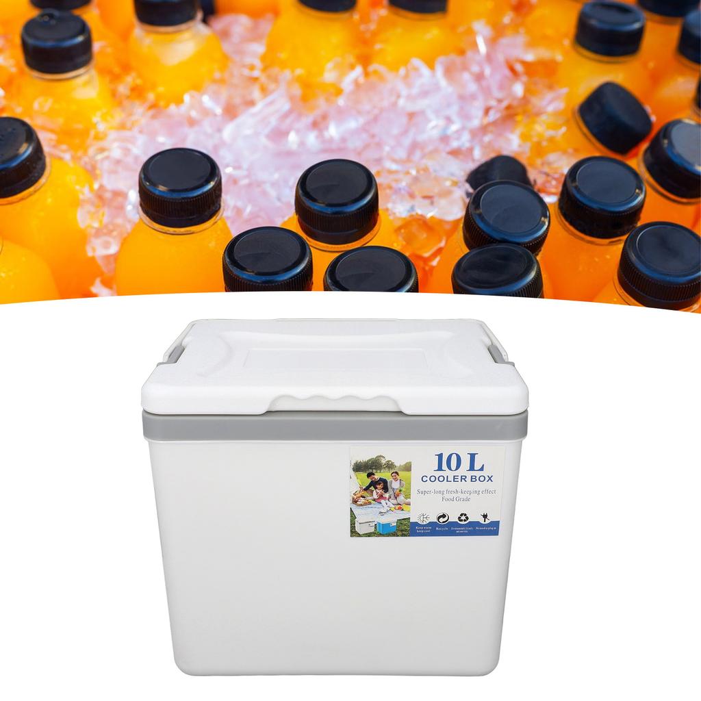 Термобокс 10 л   Высокоэффективный с ручкой Изолированный контейнер для кемпинга, пикника, рыбалки, коммерческого использования