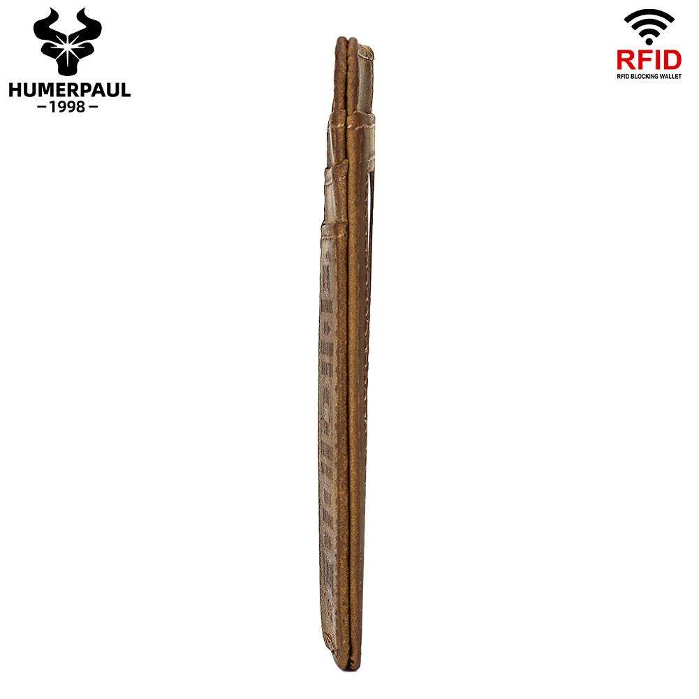 Humerpaul Упаковка для кредитной карты из натуральной кожи, подарок сыну, подарочная упаковка.