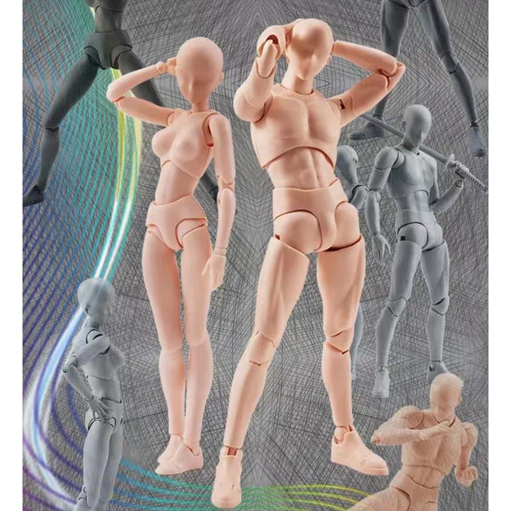 Huijokf Drawing Model Drawing Doll Body Cartoon Model Doll Male and Female Drawing Mannequin Figure Model Model Drawing Model Doll 112 Props with
