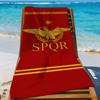 SPQR Золотой орел ветвь оливы стрела Быстросохнущие пляжные полотенца подходят для бассейнов, кемпинга, йоги и спортзала