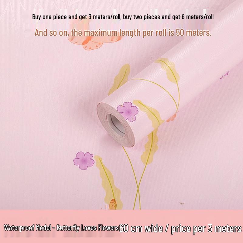 Moisture-Proof Waterproof Self-Adhesive Wall Stickers for Bedroom & Dorm Decor