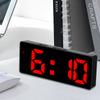 LED Digital Alarm Clock Table Clock Three-Level Adjustment Electronic Desktop Clock for Bedroom Display 12/24H LED Clock