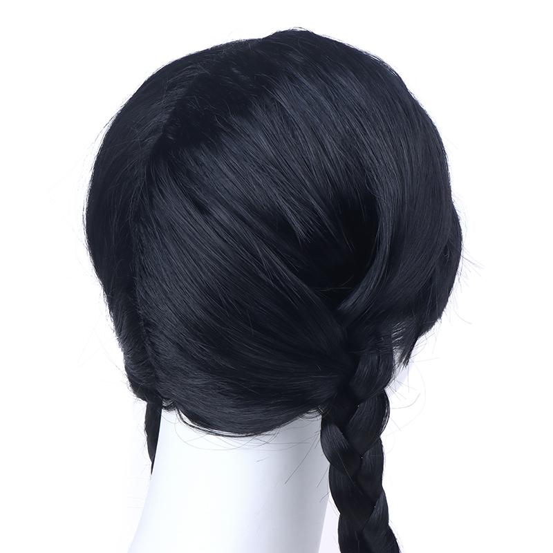 1 комплект костюмов для косплея Wednesday Addams, парики, ожерелье, серьги, браслет, перчатки, взрослые, детские платья, костюмы для вечеринки на Хэллоуин