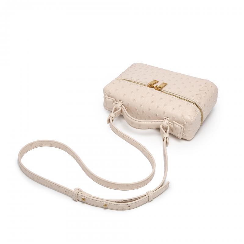 Тканая сумка через плечо с узором страуса, мягкая ПУ-сумка, сумка-кроссбоди, универсальная повседневная сумка для ланча 23*6,5*14 см