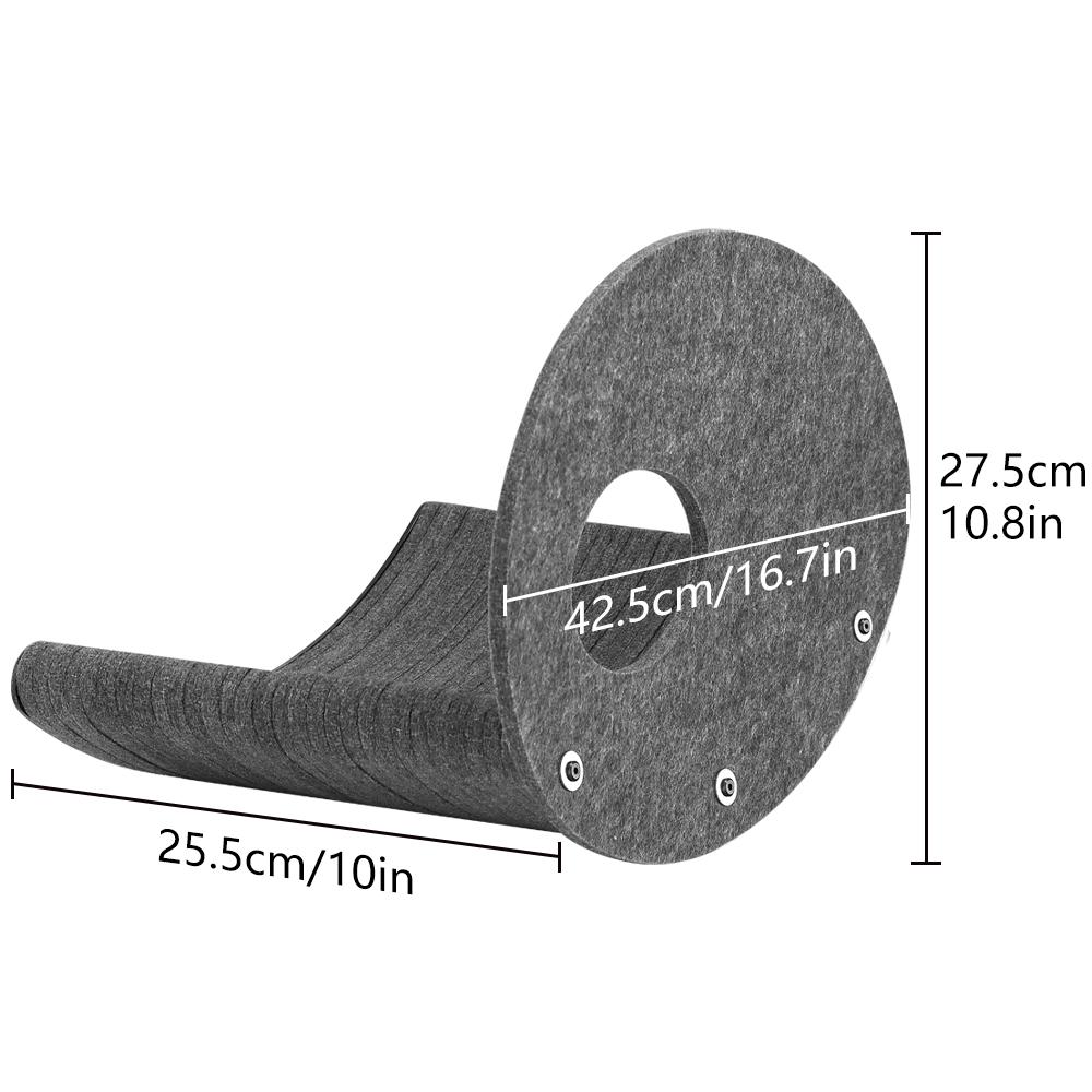 Настенный кошачий насест с длинной рамой, плавающий гамак, фетровая кошачья кровать, улучшенная кошачья мебель для лазанья для домашних кошек