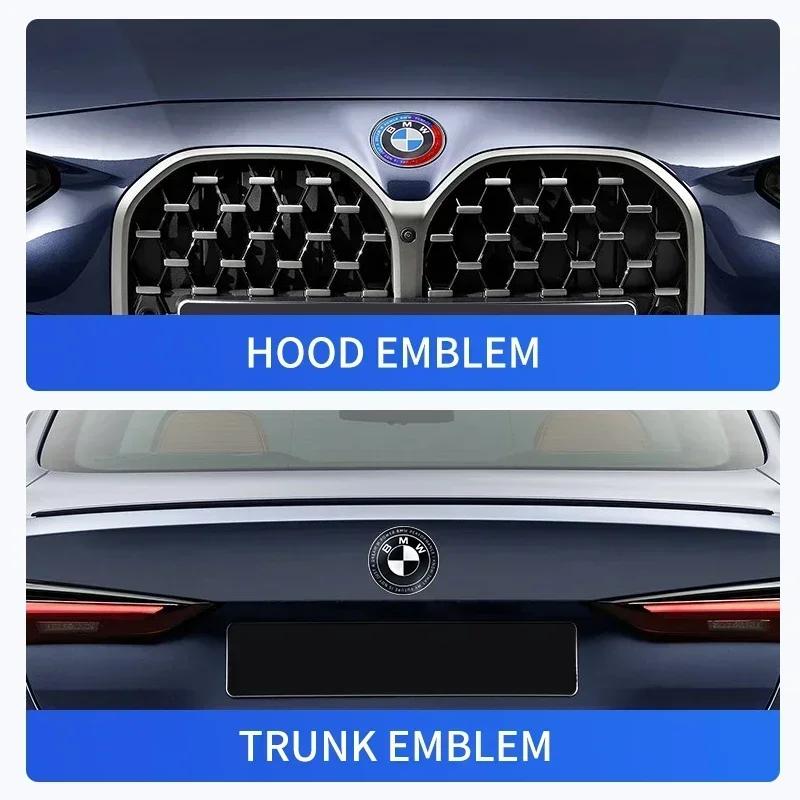 1pcs 82mm Car Hood Front Bonnet Badge Emblem Logo for BMW E36 E64 E85 E60 F10 F30 F82 F20 Z4 X3 X5 X6 51767288752 51147057794