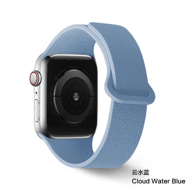 Магнитный силиконовый ремешок для Apple Watch 44мм 40мм 41мм 45мм 49мм ремешки Браслет iWatch Серия 11 10 SE 9 8 7 6 Ultra 3 2