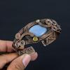 Unique Owyhee Opal Gemstone Jewelry Pure Copper Wire Wrapped Handmade Cuff/Bangle