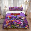 Brawl Stars Characters Print 3Pcs Bedding Setduvet Cover With 2 Bedropillowcase Home Birthday Gift