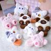 Plush Brooch Cute Cat Plush Doll Soft Animal Plush Key Chain  Friends Birthday Gifts
