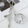 Creative Cellphone Decoration Mini Headset Beaded Phone Chain Fashionable Keychain  Daily Use