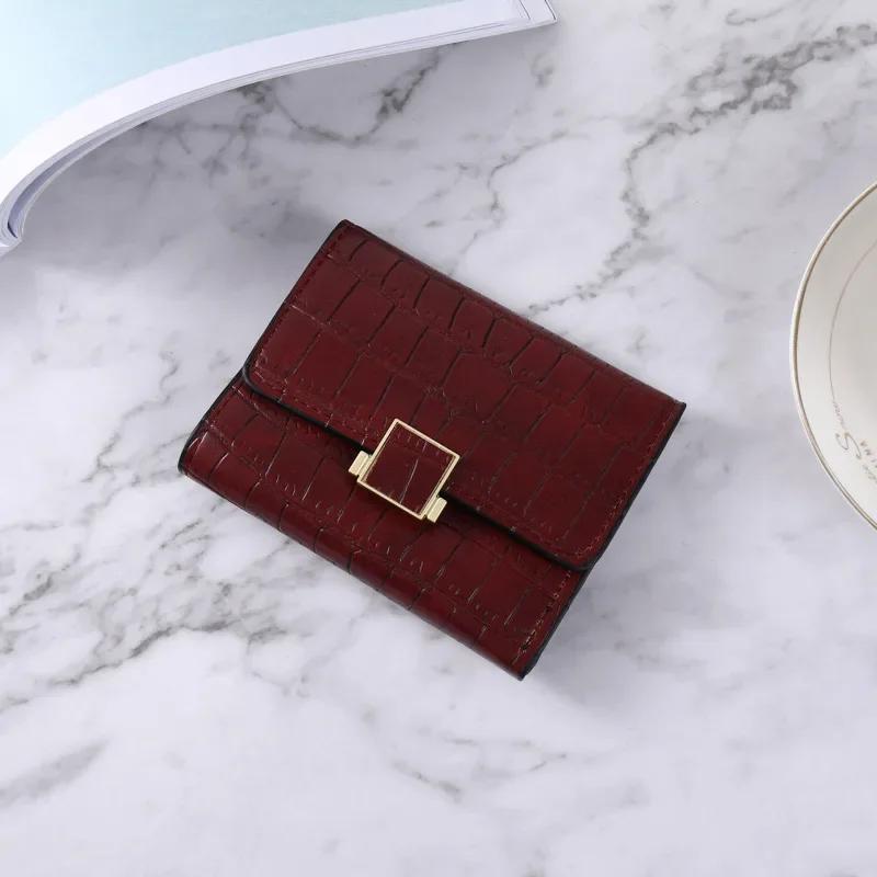 Women Short Wallet Small Fashion Brand Leather Purse Ladies Card Bag for Women Clutch Female Purse Money Clip Wallet