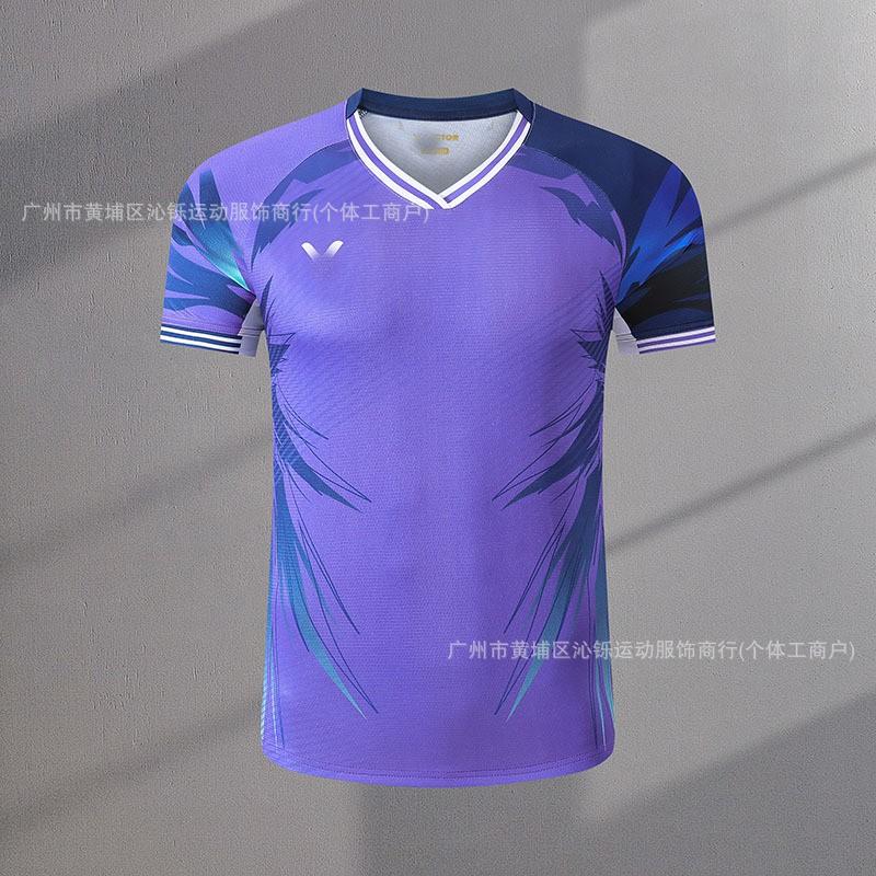 Unisex Badminton Sport T-Shirt Set Quick-Dry Breathable Short Sleeve Men Women Kids Athletic Wear