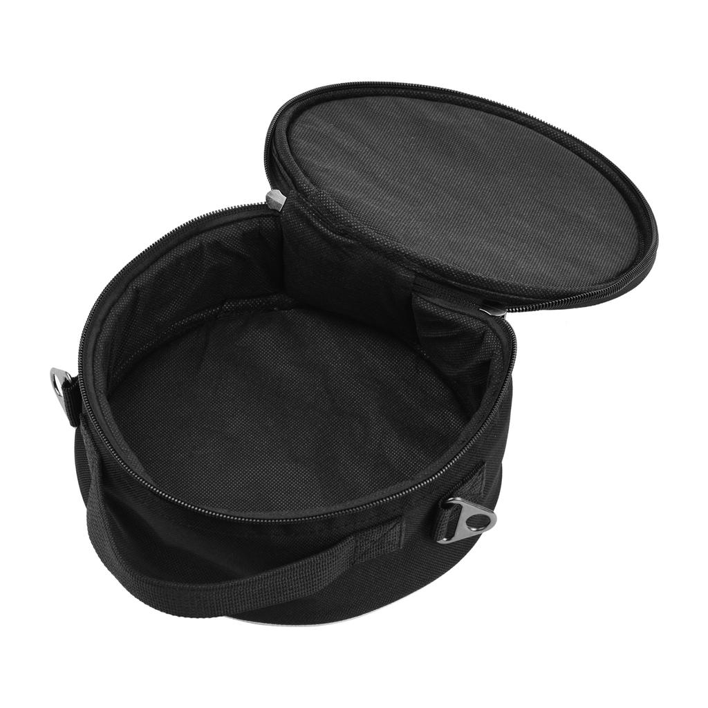 Portable Thumb Piano Soft Case Waterproof Fabric Circle Shape Kalimba Storage Bag Multi-Functional Round Gig Bag with Adjustable Strap for 10 Keys 17
