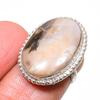 Pink Opal Handmade 925 Sterling Silver Jewelry Ring Size Adjustable E5m72