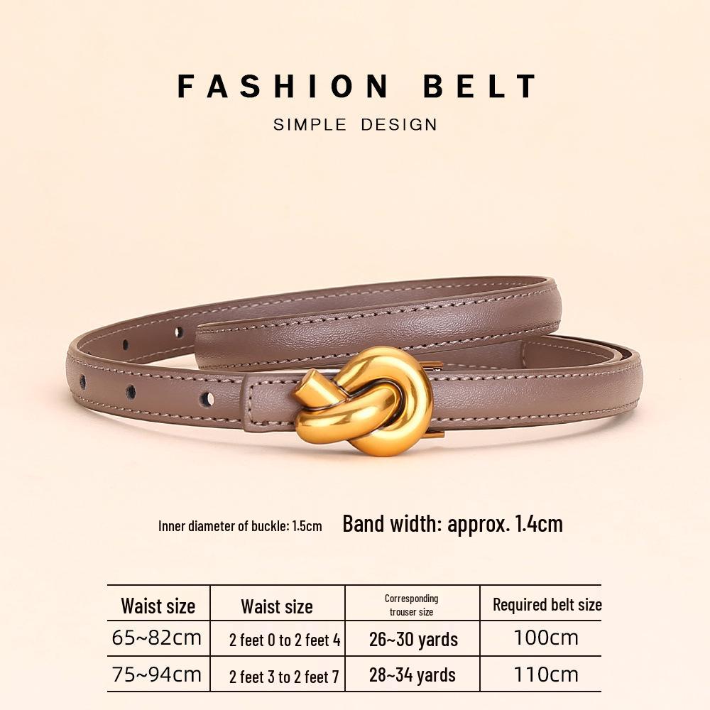 Женский модный кожаный пояс на талию - Универсальный и декоративный