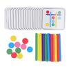 Kids Colorful Stick Puzzle Toy Color Sensory Colorful Stick Matching Cognition Development for Boys