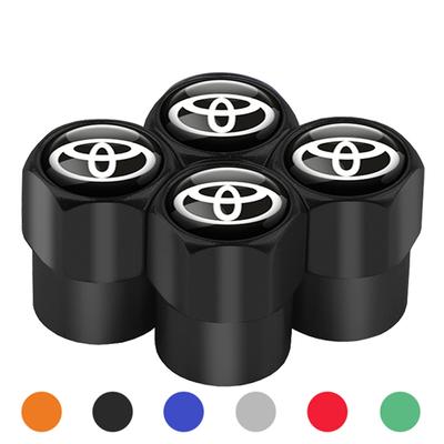 3D Металлический Логотип Автомобиля Колпачки на Клапаны Колес Пылезащитные Колпачки на Шины Для 4runner Harrier Venza Yaris Cross Auris Avensis Chr Rav4 Raize