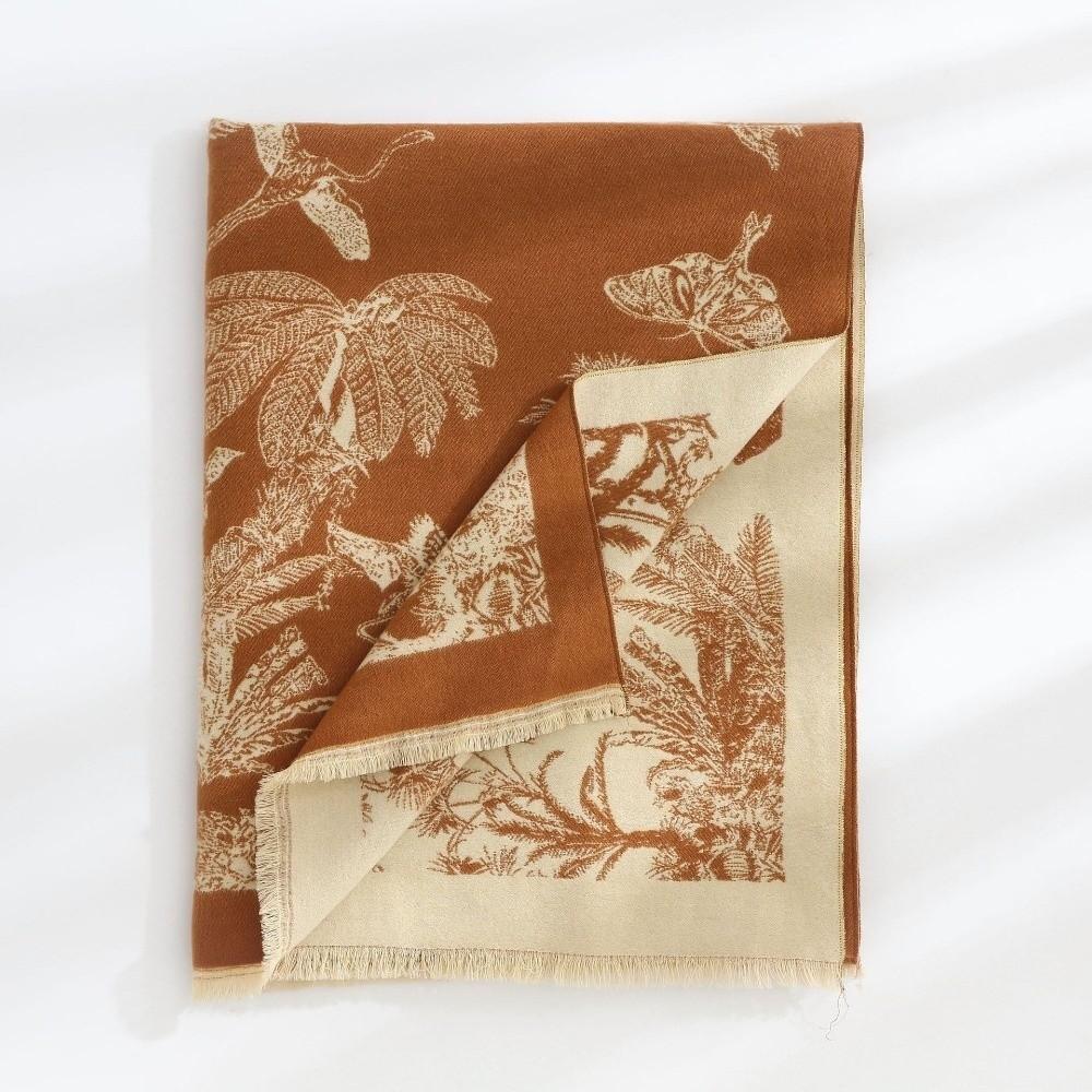 Bohemia Ethnic Style Scarf Printing Winter Tassel Scarves Imitation Cashmere Shawl Travel Vacation
