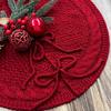 Юбка вязаная рождественская елка маленькая толстая вязаная коса круглая юбка елка деревенская