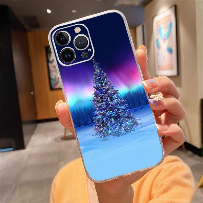 Чехол для телефона 'Веселая рождественская елка' Carcasa Funda Для iPhone 17 Pro Max Air 16 15 14 13 Pro Max 15 16 Pro 15Plus Чехол