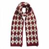 Women's Retro Plaid Winter Scarf - Thickened Knitted Cashmere-Like Shawl