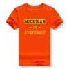 Michigan Vs Eeverything Tee Men Women Everybody T-Shirt Humor Funny Letters Printed Saying Tee Graphic Outfits Sports Clothes