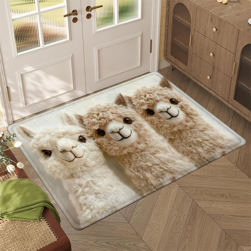 1pc Cute Carpet - Soft Non-Slip Adorable Design Suitable for Kitchen, Bedroom, Bathroom, Entryway - Machine Washable Mat with Pattern, Cozy Indoor/Out