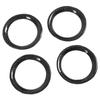 4Pcs Dashboard AC Vent Air Conditioning Air Outlet Ring Trim Sticker Carbon Fiber for GT‑R R35 2008‑2016