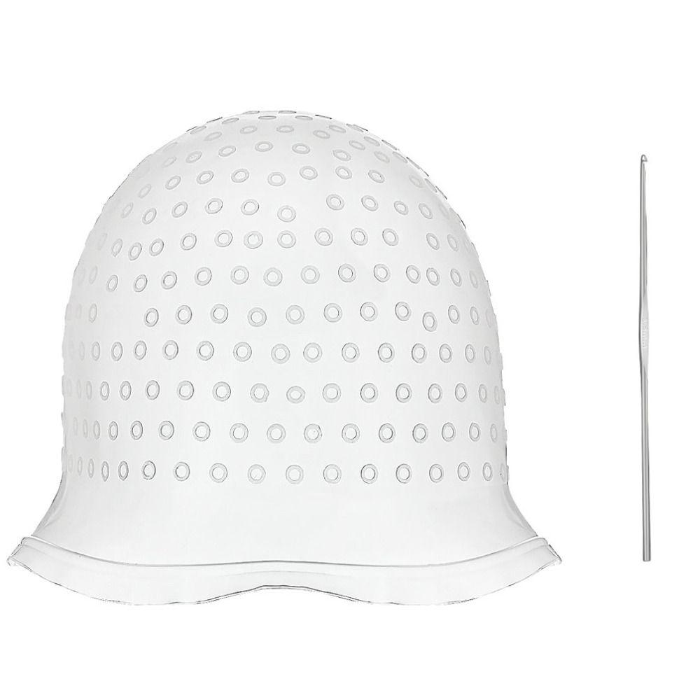 Моющаяся шапочка для мелирования, силиконовый инструмент для окрашивания волос, силиконовая шапочка для окрашивания волос, домашнее окрашивание волос