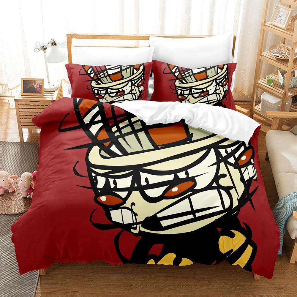 Новый 3D-принт аниме-шоу Cuphead Комплект постельного белья Single Twin Full Queen King Size Комплект постельного белья Aldult Kid Bedroom Duvetcover Sets