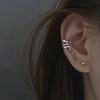 1 шт. Модные серьги-клипсы для ушей в цвете меди в виде змеи для женщин и мужчин, панк, без прокола, фейк пирсинг, ушные каффы, циркон