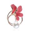 Oil Drip Brooch, Women's Fashionable and Exquisite Brooch Accessory, Pearl Inlaid Brooch and Pin