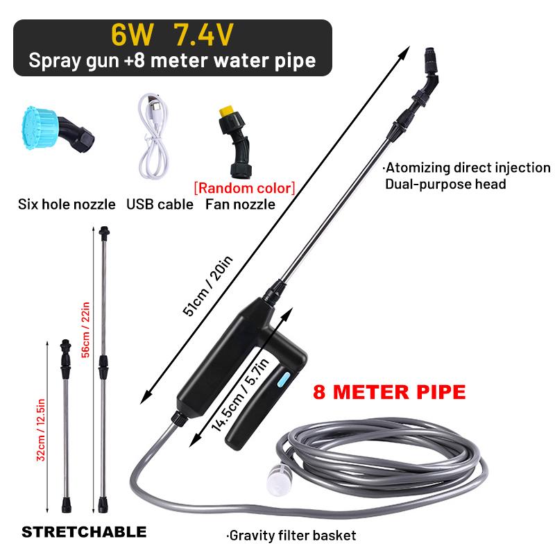 Electric Sprayer Gun Garden Automatic Atomization 3/5/8M USB Charge Plant Sprayer Bottle Sprinkler Watering Can Garden Irrigation